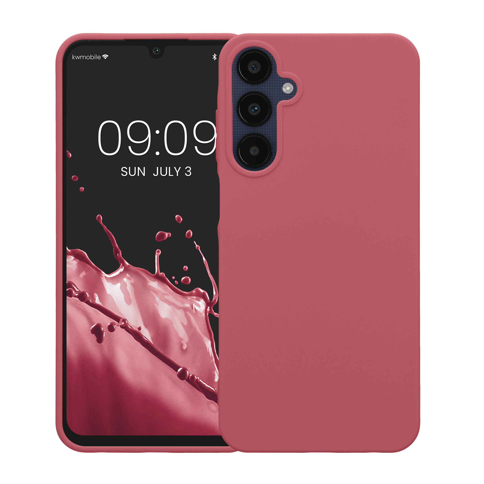 KW Samsung Galaxy A25 5G Λεπτή Θήκη Σιλικόνης TPU - Dark Rose