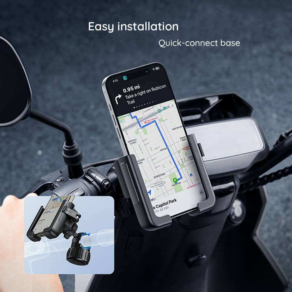Baseus GoTrip - Universal Βάση Κινητού για Ποδήλατο - Cluster Black