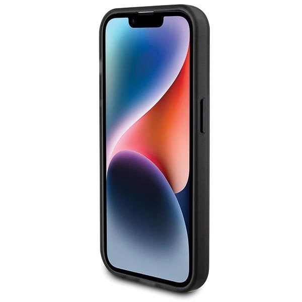 Ferrari iPhone 15 Pro Max Ring Stand 2023 Collection MagSafe Σκληρή Θήκη με Πλαίσιο Σιλικόνης και Stand / MagSafe - Ημιδιάφανη / Black - FER000607-0