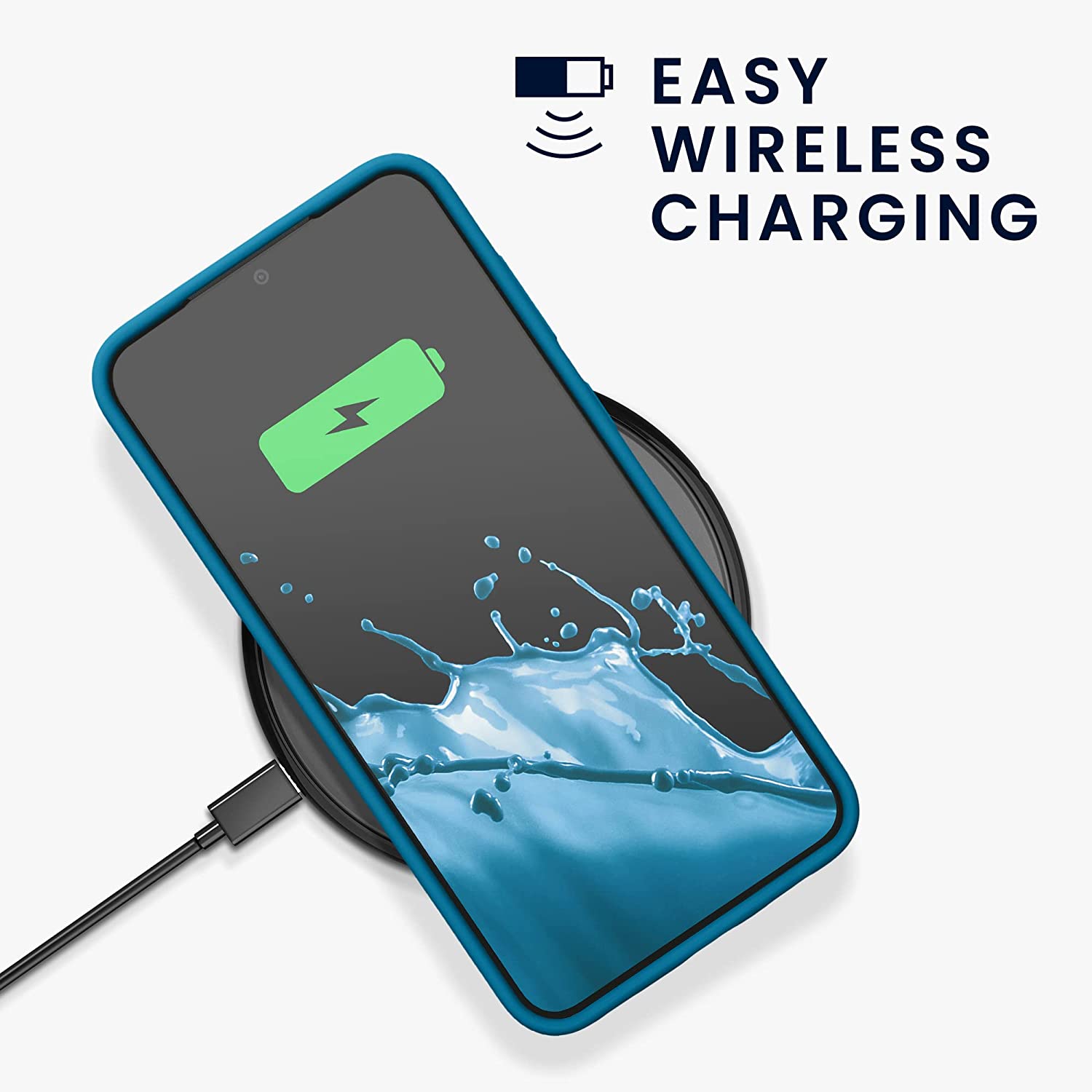 KW Samsung Galaxy S23 Plus Θήκη Σιλικόνης Rubberized TPU - Caribbean Blue - 60274.224