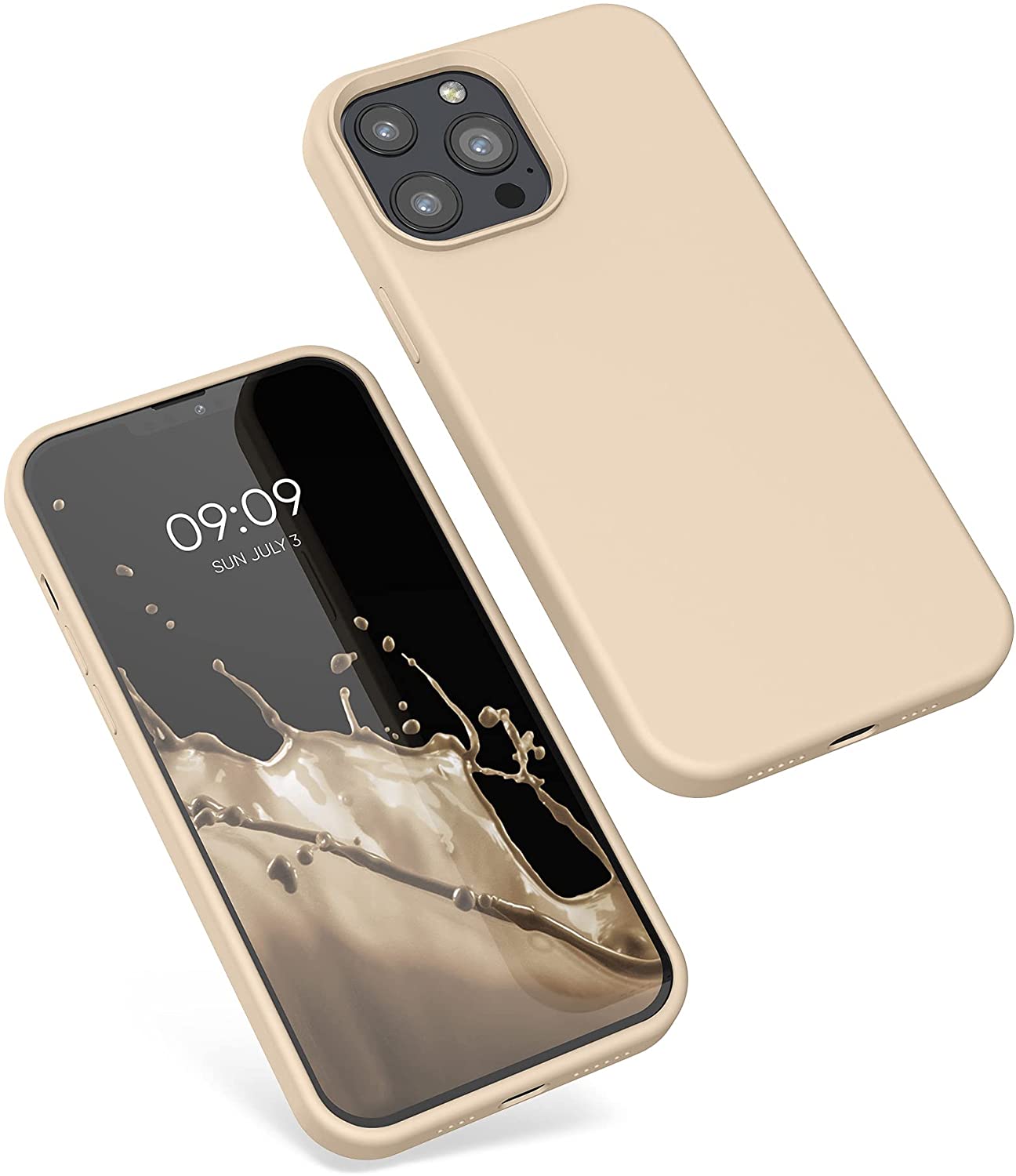 KW iPhone 13 Pro Max Θήκη Σιλικόνης Rubberized TPU - Mother of Pearl - 55881.154
