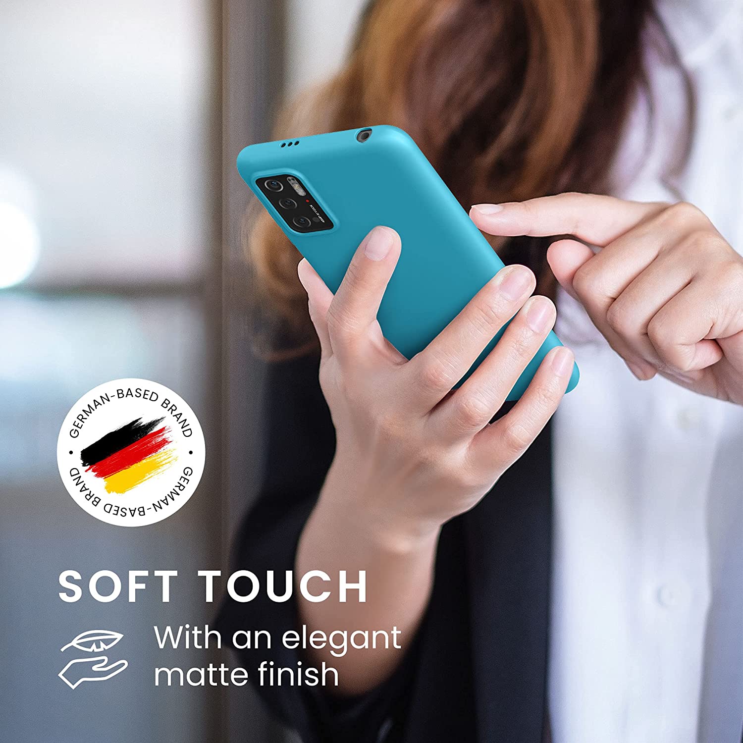 KW Xiaomi Poco M3 Pro 5G Θήκη Σιλικόνης TPU - Sea Blue - 55363.223