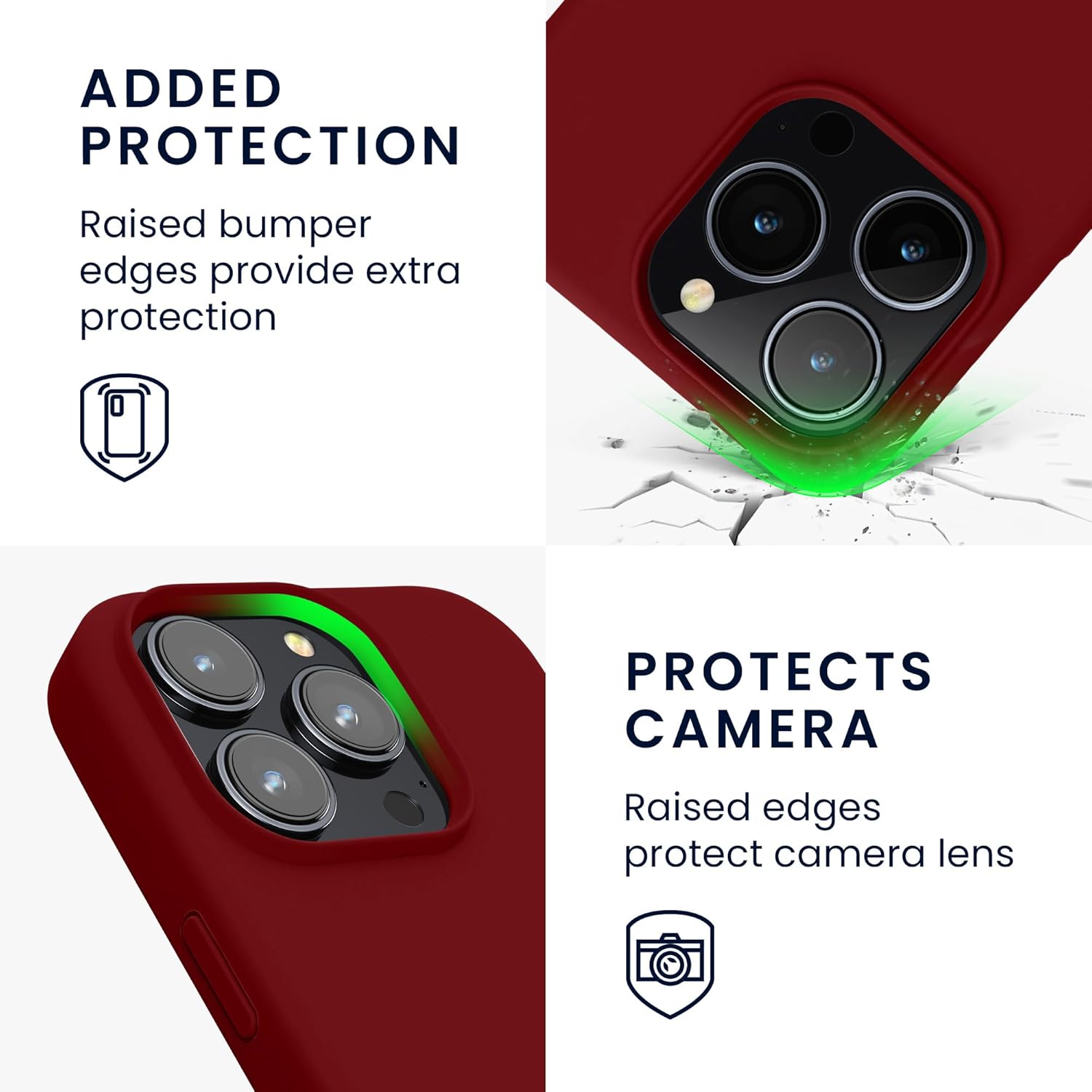 KW iPhone 16 Pro Θήκη Σιλικόνης Rubberized TPU - Rhubarb Red