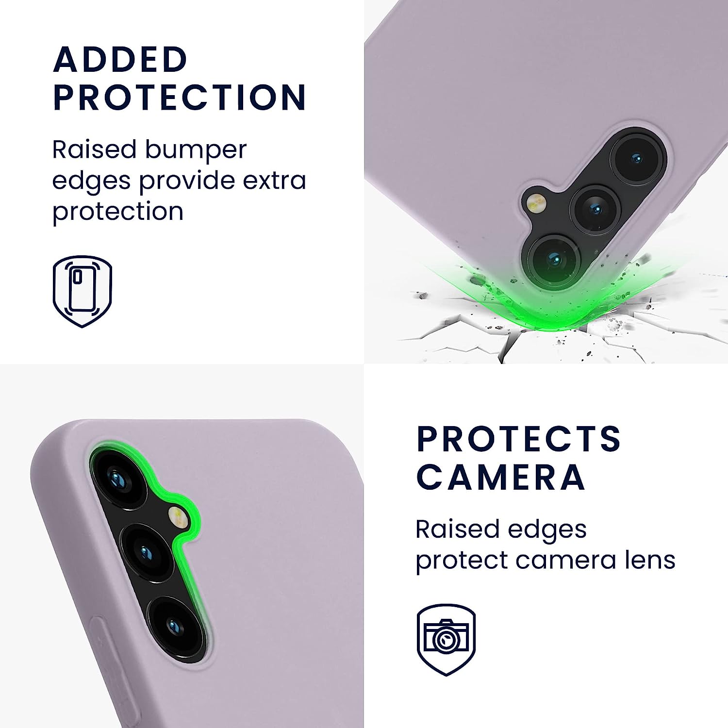 KW Samsung Galaxy A34 5G Θήκη Σιλικόνης TPU - Lavender - 60809.108