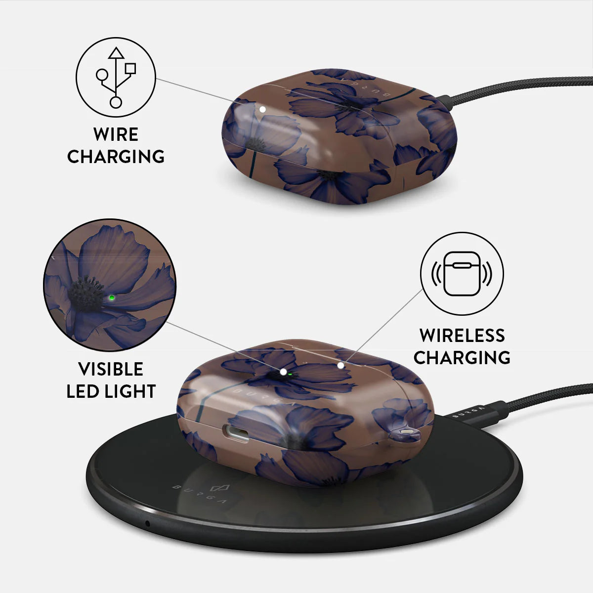 Burga AirPods 3 Σκληρή Θήκη - Velvet Night