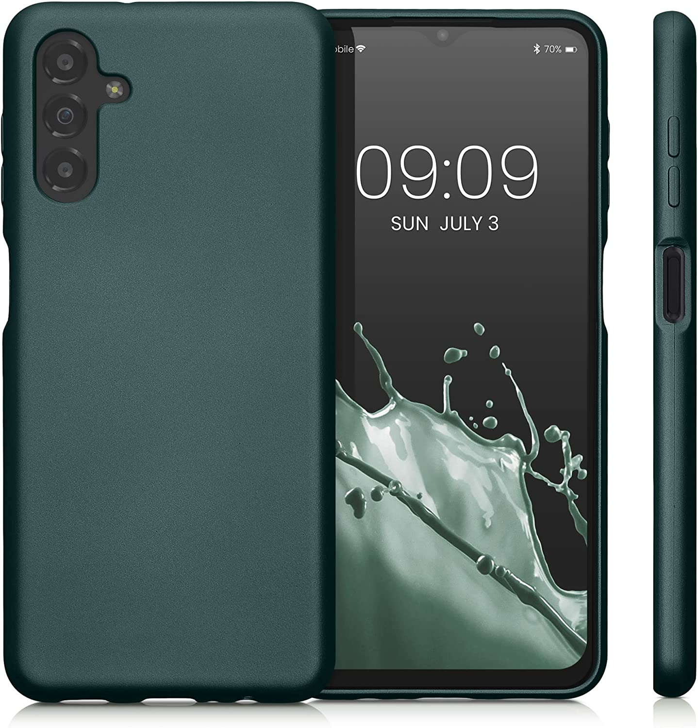 KW Samsung Galaxy A13 5G Θήκη Σιλικόνης TPU - Metallic Petrol - 59741.14