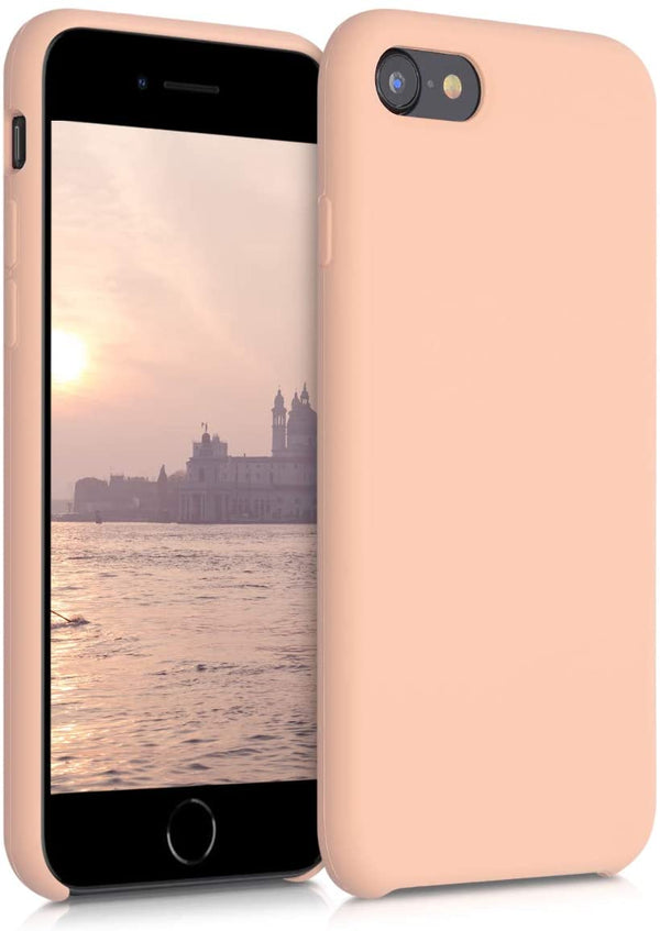 KW iPhone SE 2022 / SE 2020 / 7 / 8 Θήκη Σιλικόνης Rubber TPU - Peach Nougat - 40225.194