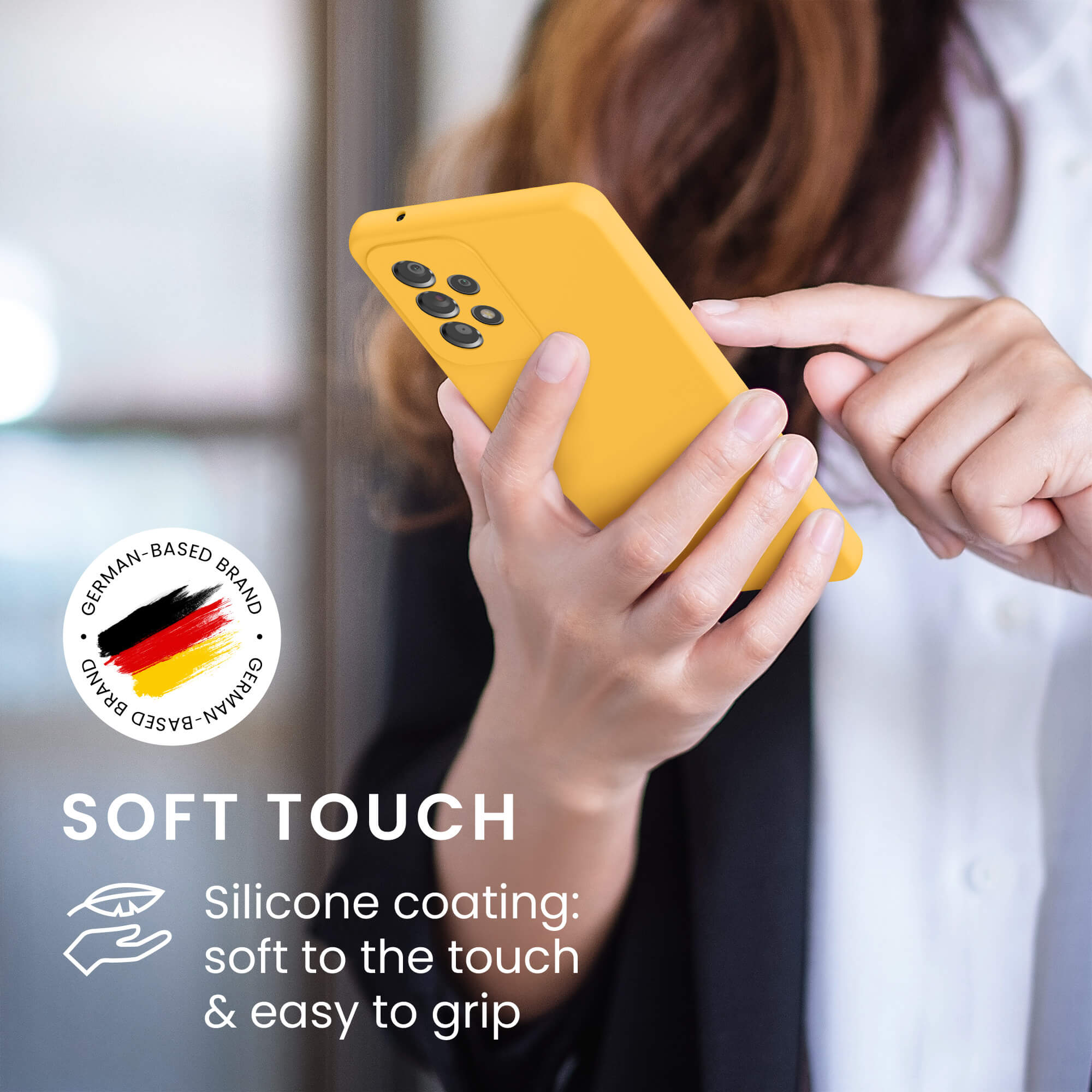 KW Samsung Galaxy A53 5G Θήκη Σιλικόνης Rubber TPU - Mango - 57835.191