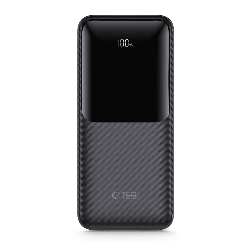 Tech-Protect PB01-22.5W Power Bank 10000mAh με 2 Θύρες USB και 1 Θύρα Type-C - Black