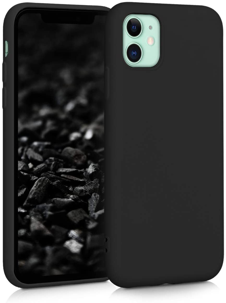 KW iPhone 11 Θήκη Σιλικόνης Rubberized TPU - Black Matte - 50791.47