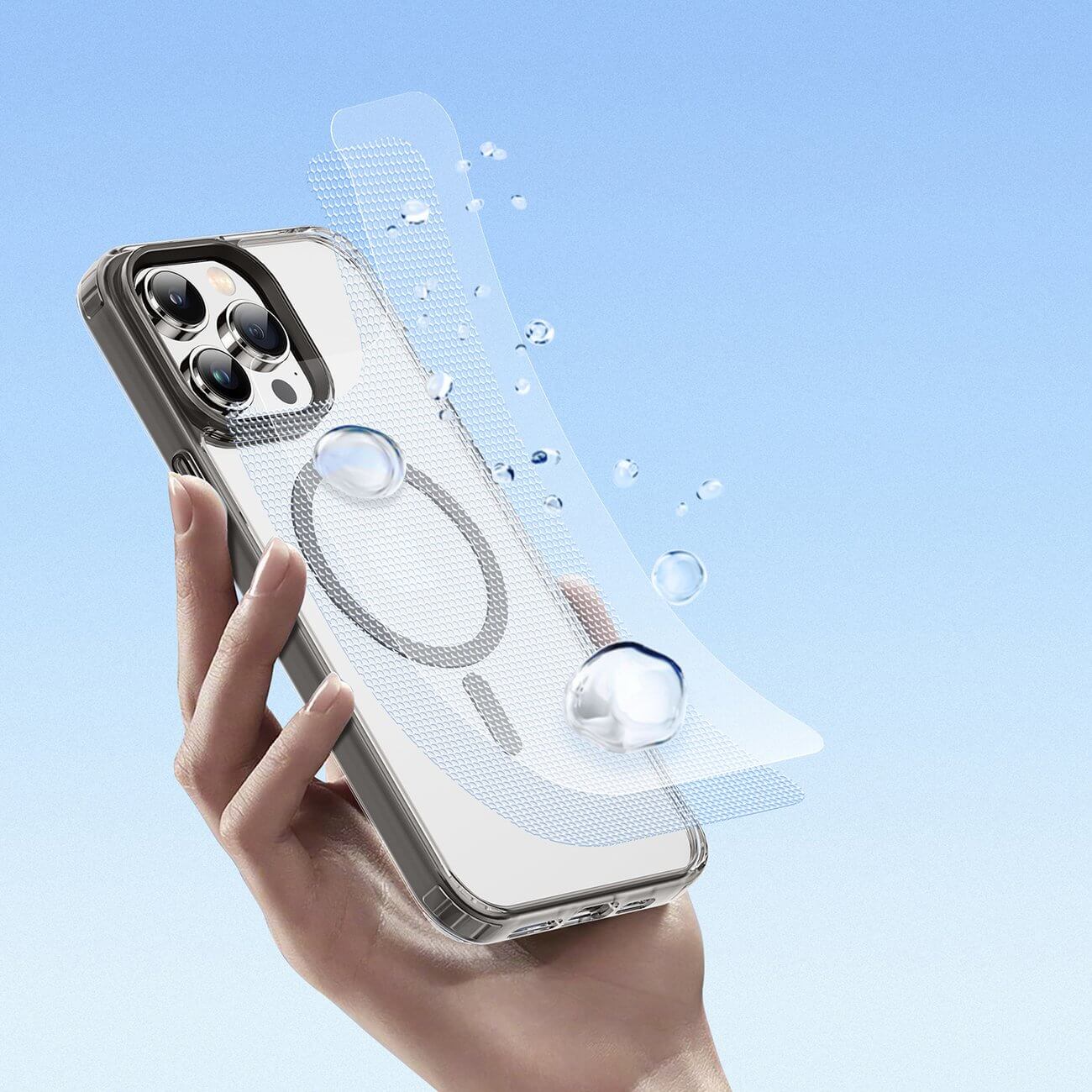Dux Ducis iPhone 14 Pro Clin2 Θήκη με MagSafe - Διάφανη / Grey
