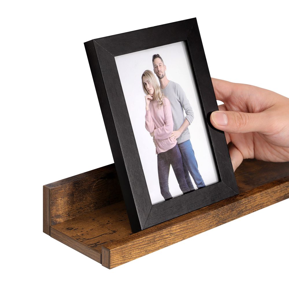 Vasagle Σετ με 3 Επιτοίχια Ράφια - 38 cm - Vintage Brown - LWS037X01