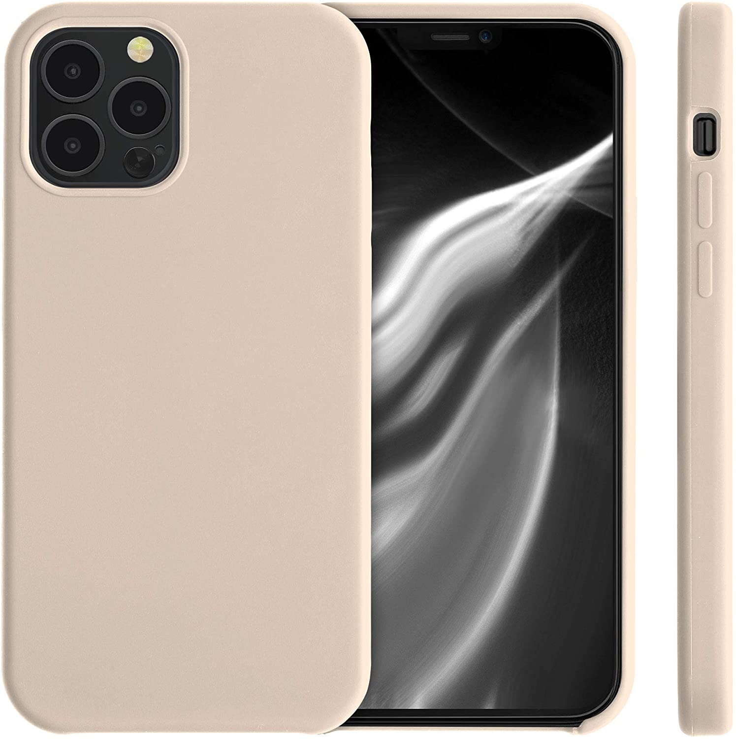 KW iPhone 12 / iPhone 12 Pro Θήκη Σιλικόνης Rubber TPU - Mother Of Pearl - 52641.154