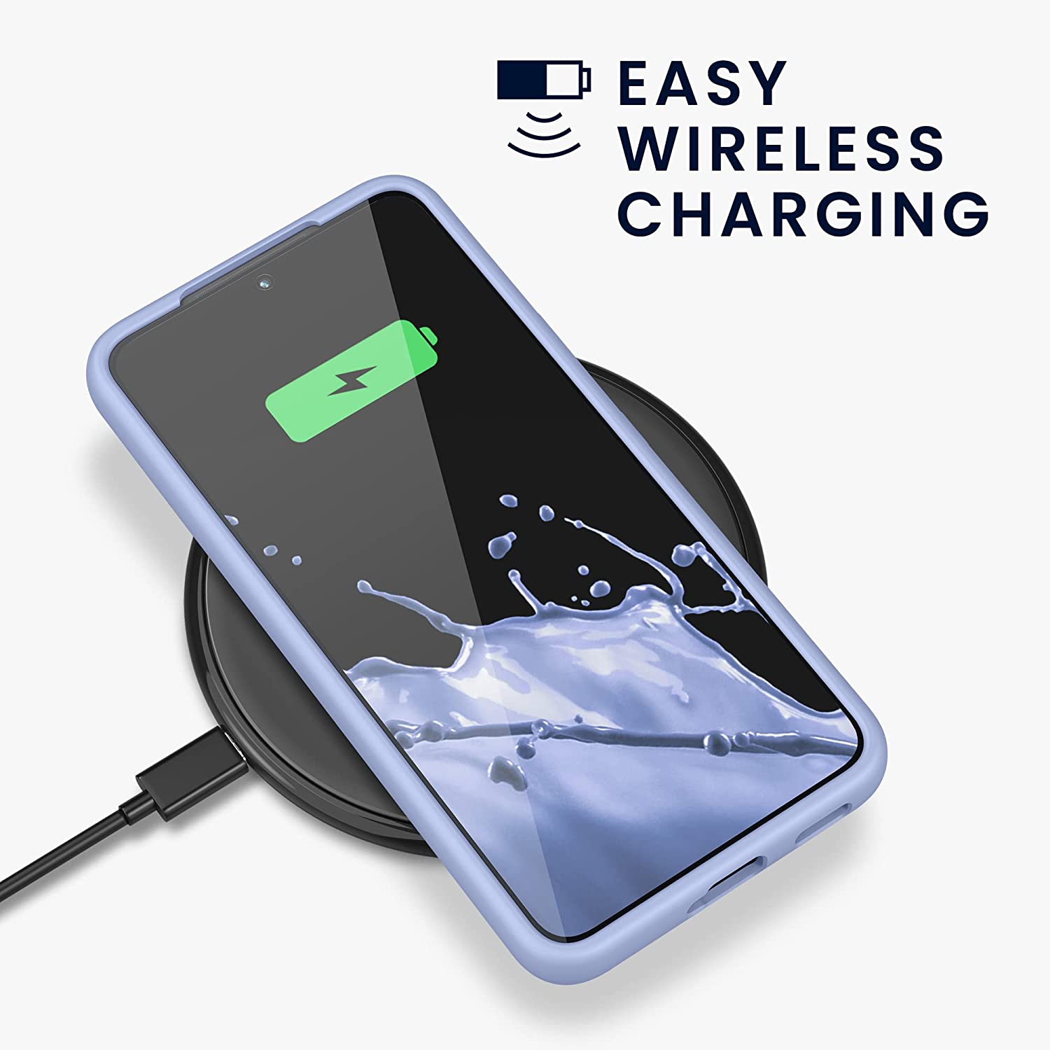 KW Samsung Galaxy S22 Θήκη Σιλικόνης Rubberized TPU - Light Blue Matte - 56756.58