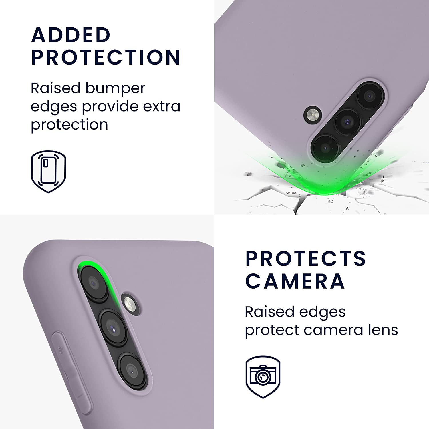 KW Samsung Galaxy A13 5G Θήκη Σιλικόνης TPU - Lavender - 58919.108