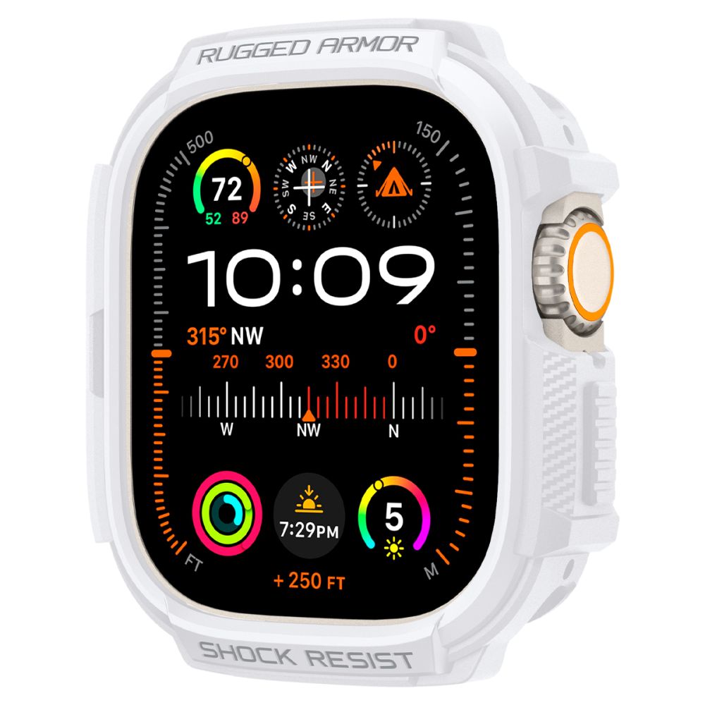 Spigen Θήκη Apple Watch Ultra (1/2/3) - 49mm Rugged Armor - White
