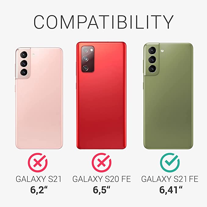 KW Samsung Galaxy S21 FE Θήκη Σιλικόνης Rubber TPU - Gray Green - 55487.172