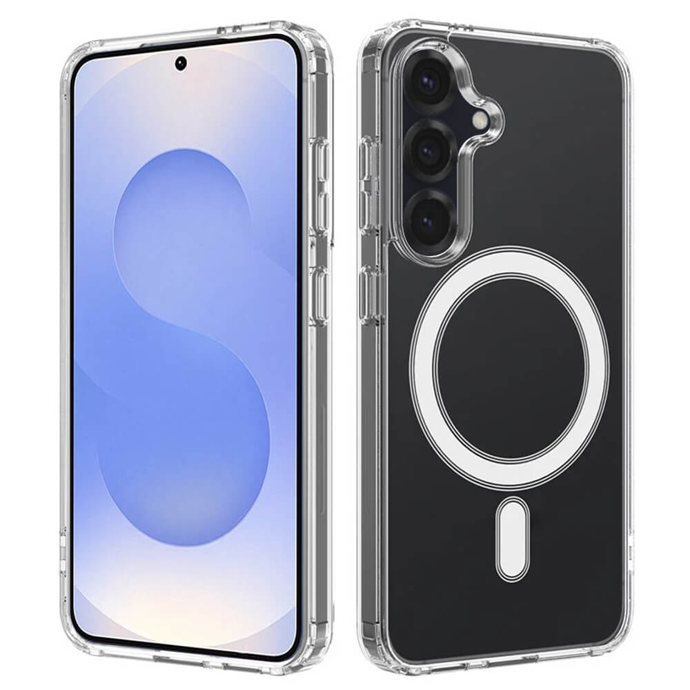 Techsuit Samsung Galaxy S25 - MagSafe Pro - Σκληρή Θήκη με Πλαίσιο Σιλικόνης - Διάφανη