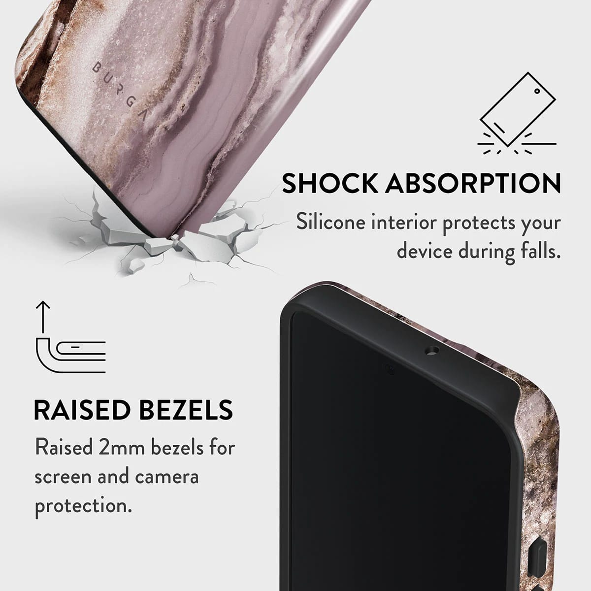 Burga Samsung Galaxy S22 Plus Fashion Tough Σκληρή Θήκη - Golden Taupe