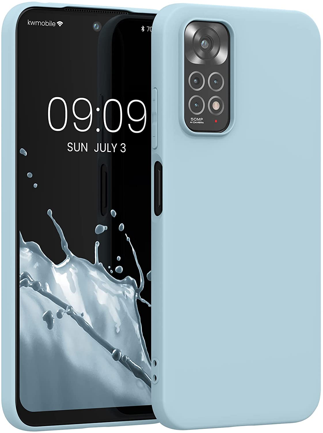 KW Xiaomi Redmi Note 11 / Redmi Note 11S Θήκη Σιλικόνης TPU - Light Blue - 57368.58