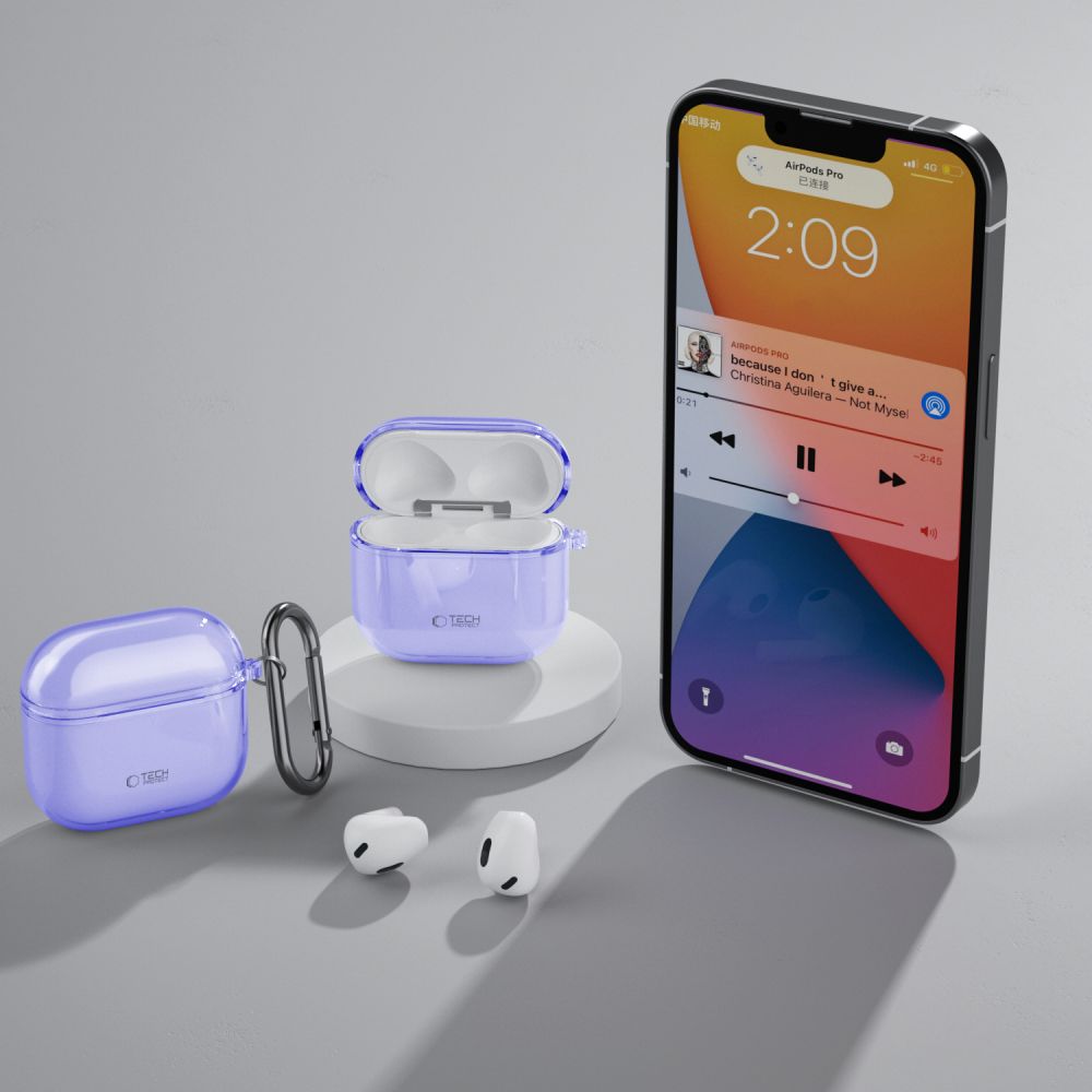 Tech-Protect AirPods 4 Θήκη Σιλικόνης - Flexair - Violet