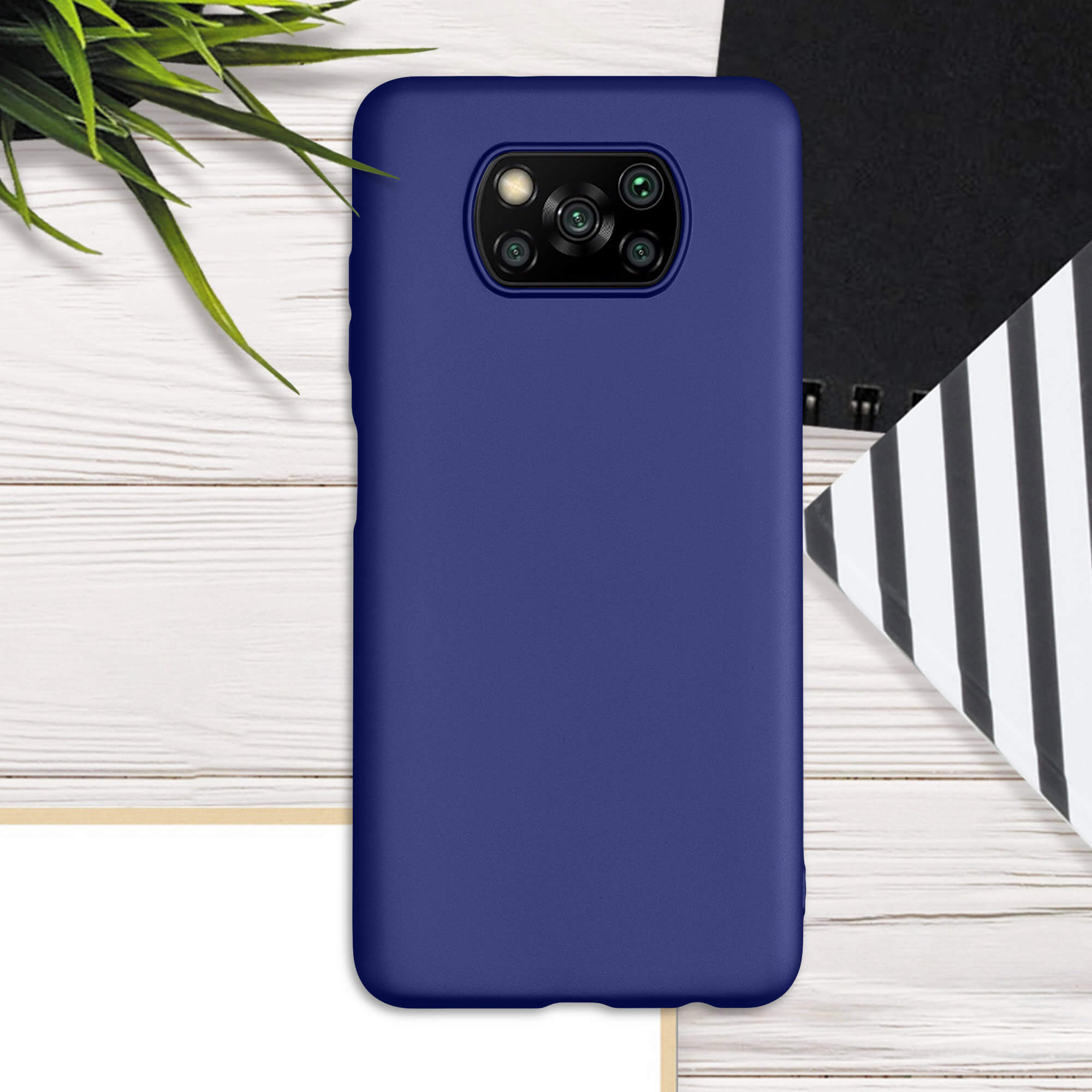 KW Xiaomi Poco X3 NFC / X3 Pro Θήκη Σιλικόνης TPU - Metallic Dark Blue - 53483.99