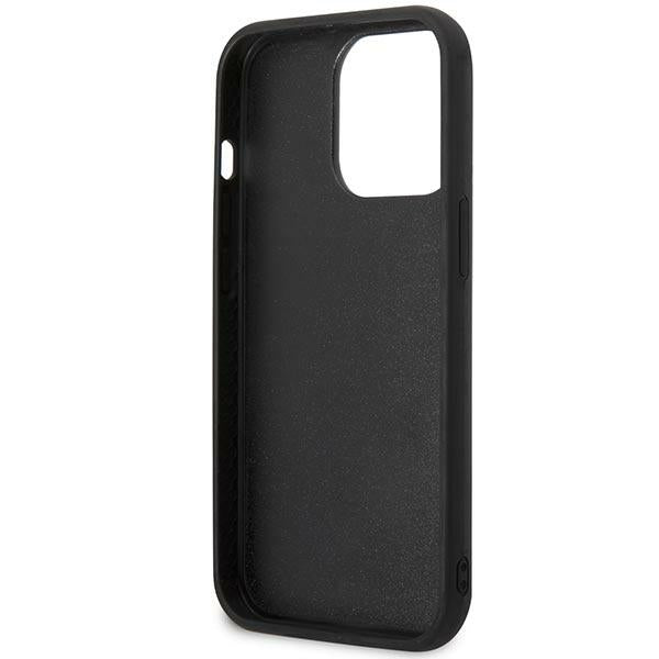 Karl Lagerfeld iPhone 14 Pro - 3D Silicone TPU Karl and Choupette Θήκη Σιλικόνης με Επένδυση από Μικροϊνες - Black - KLHCP14L3DRKCK