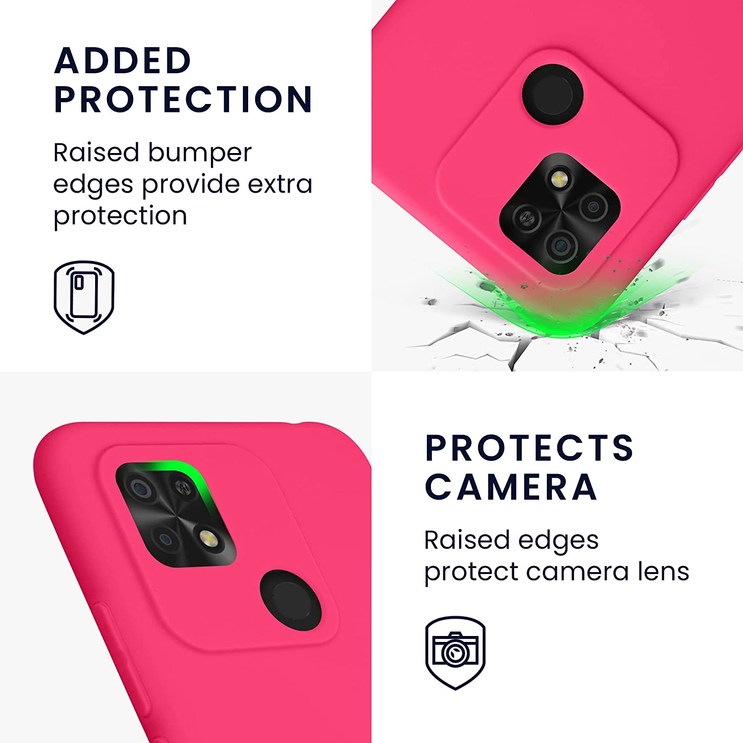KW Xiaomi Xiaomi Redmi 10C Θήκη Σιλικόνης TPU - Neon Pink - 59231.77