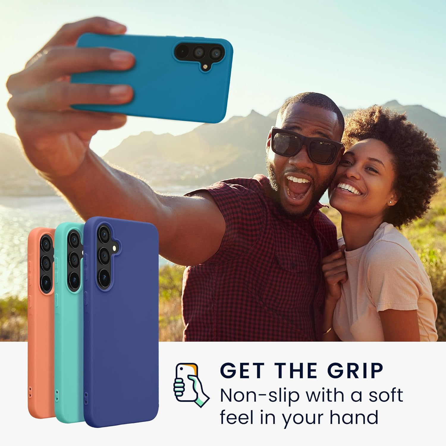 KW Samsung Galaxy A55 5G Λεπτή Θήκη Σιλικόνης TPU - Caribbean Blue