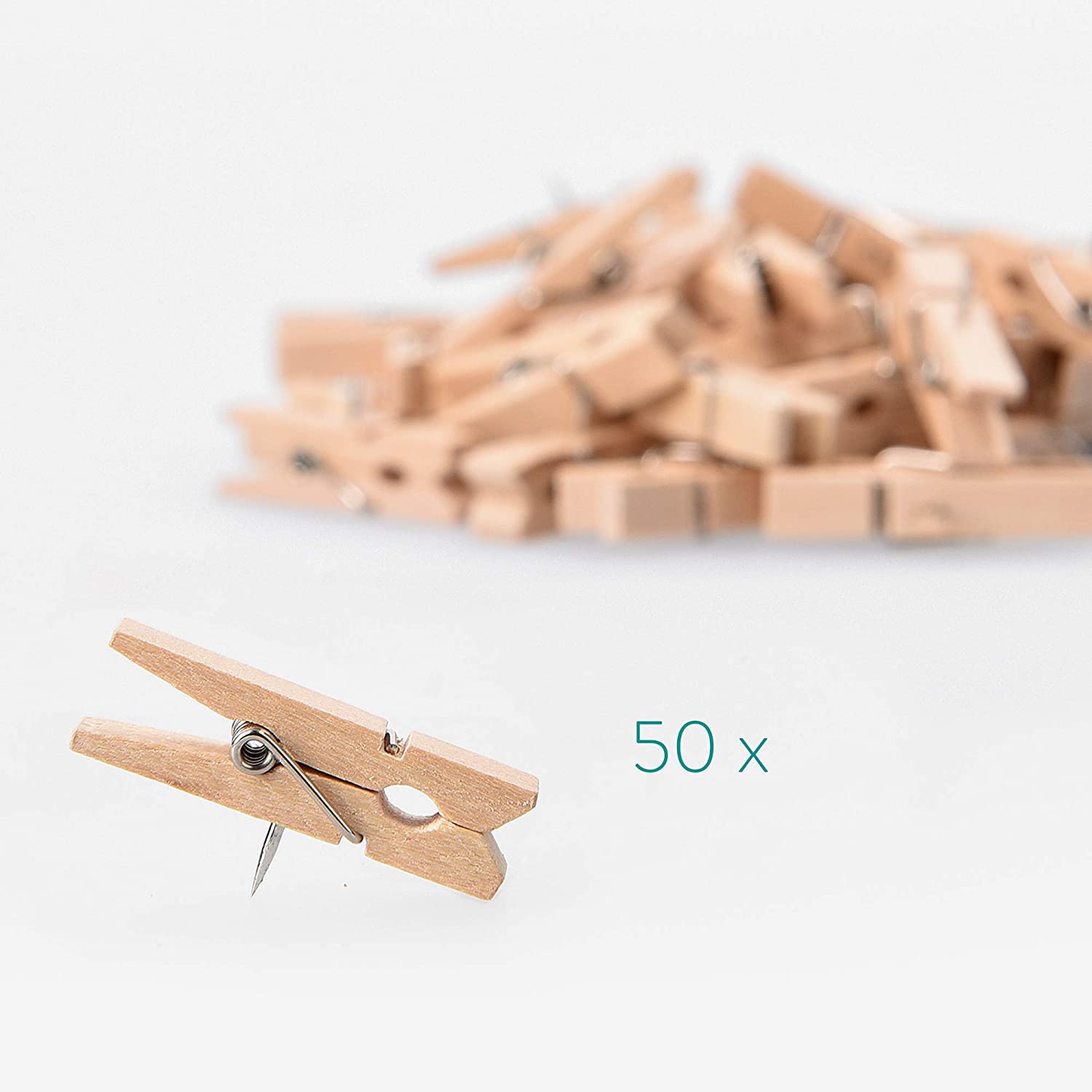 Navaris Cork Pin Board Hexagonal - Σετ με 10 Πίνακες Ανακοινώσεων από Φελλό και 50 Πινέζες - Cork - 53218.10