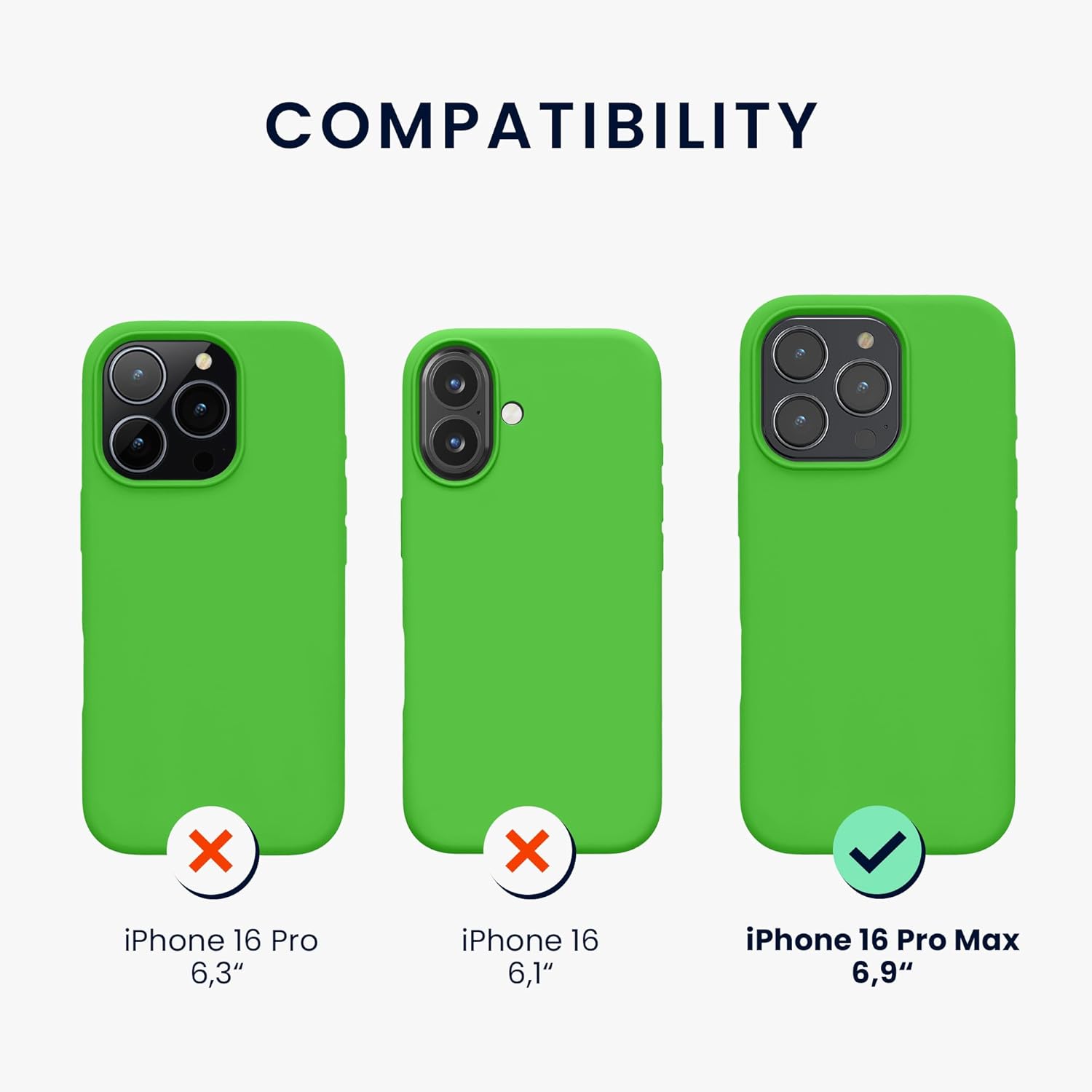 KW iPhone 16 Pro Max Θήκη Σιλικόνης Rubberized TPU - Lime Green