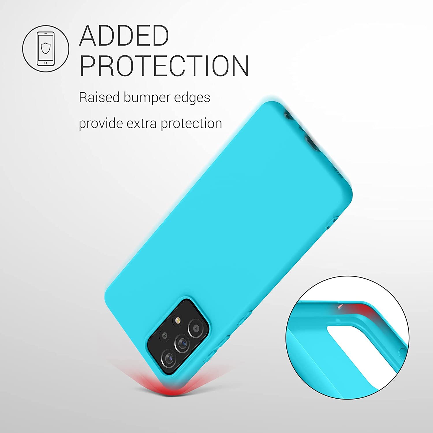 KW Samsung Galaxy A52 / A52 5G / A52s 5G Θήκη Σιλικόνης TPU - Sea Blue - 54346.223