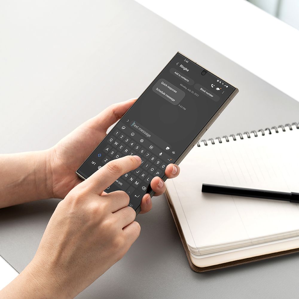 Ringke Samsung Galaxy S24 Ultra Dual Easy Full Cover - Προστατευτική Μεμβράνη Οθόνης - 2 Τεμάχια - Διάφανα