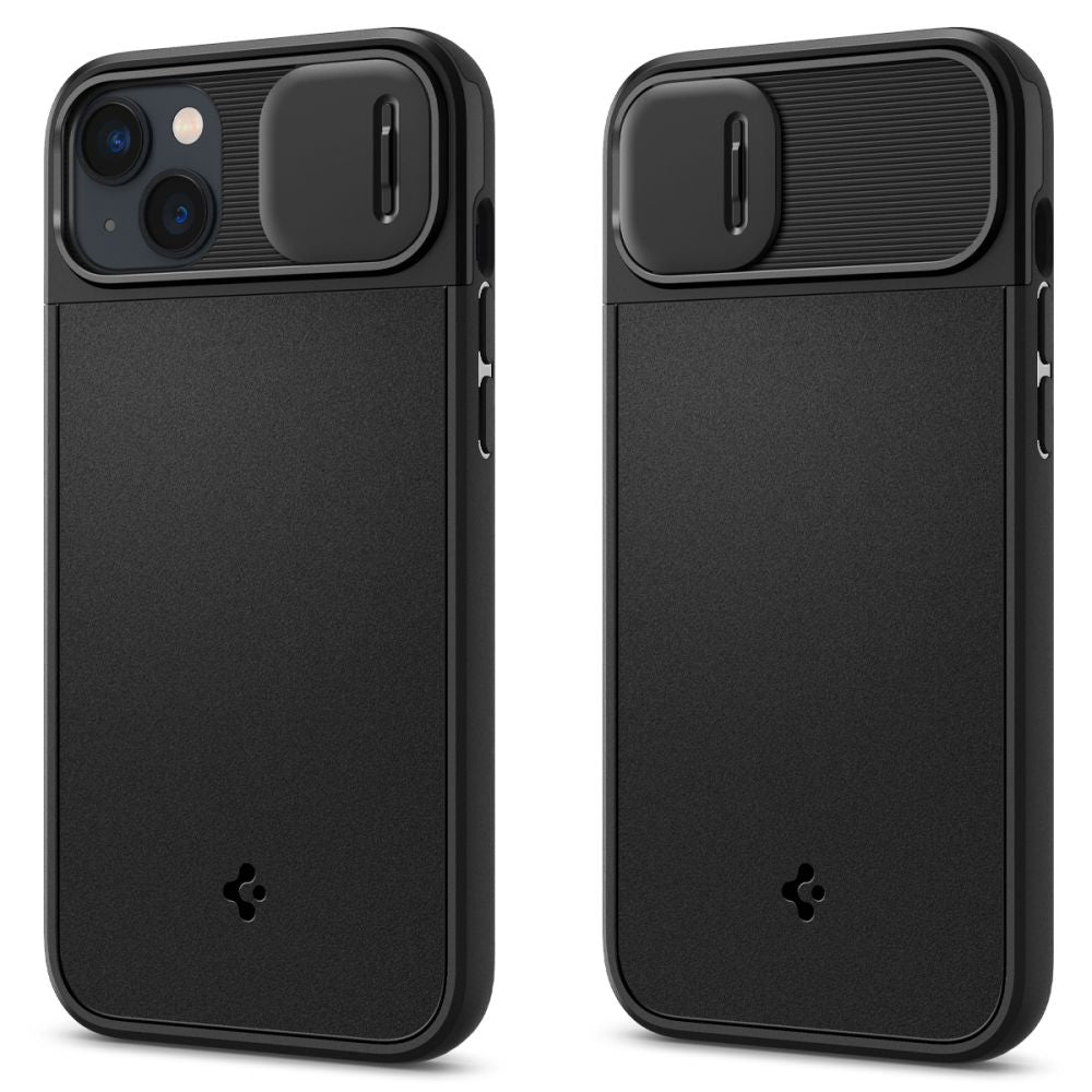 Spigen iPhone 14 Plus / iPhone 15 Plus Optik Armor Mag Θήκη Σιλικόνης με Κάλυμμα για την Κάμερα και MagSafe - Black