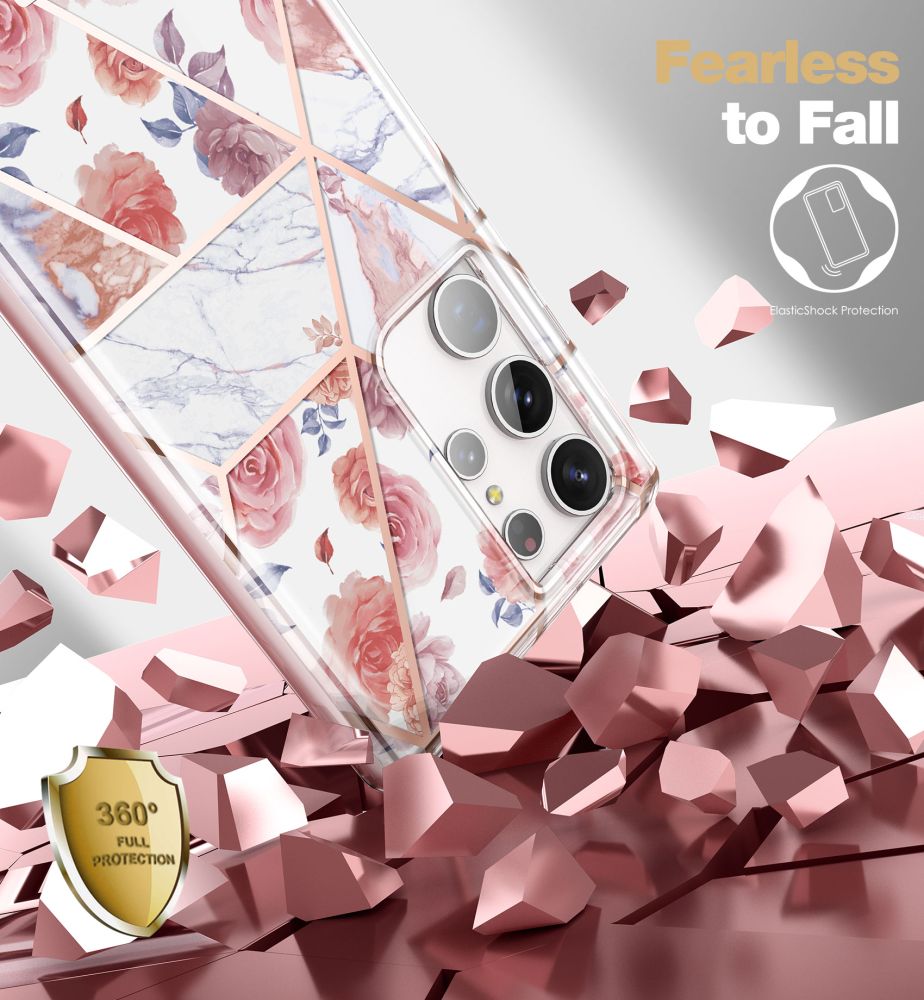 Tech-Protect Samsung Galaxy S23 Ultra Velar Θήκη 360 Full Body με Προστασία Οθόνης - Marble