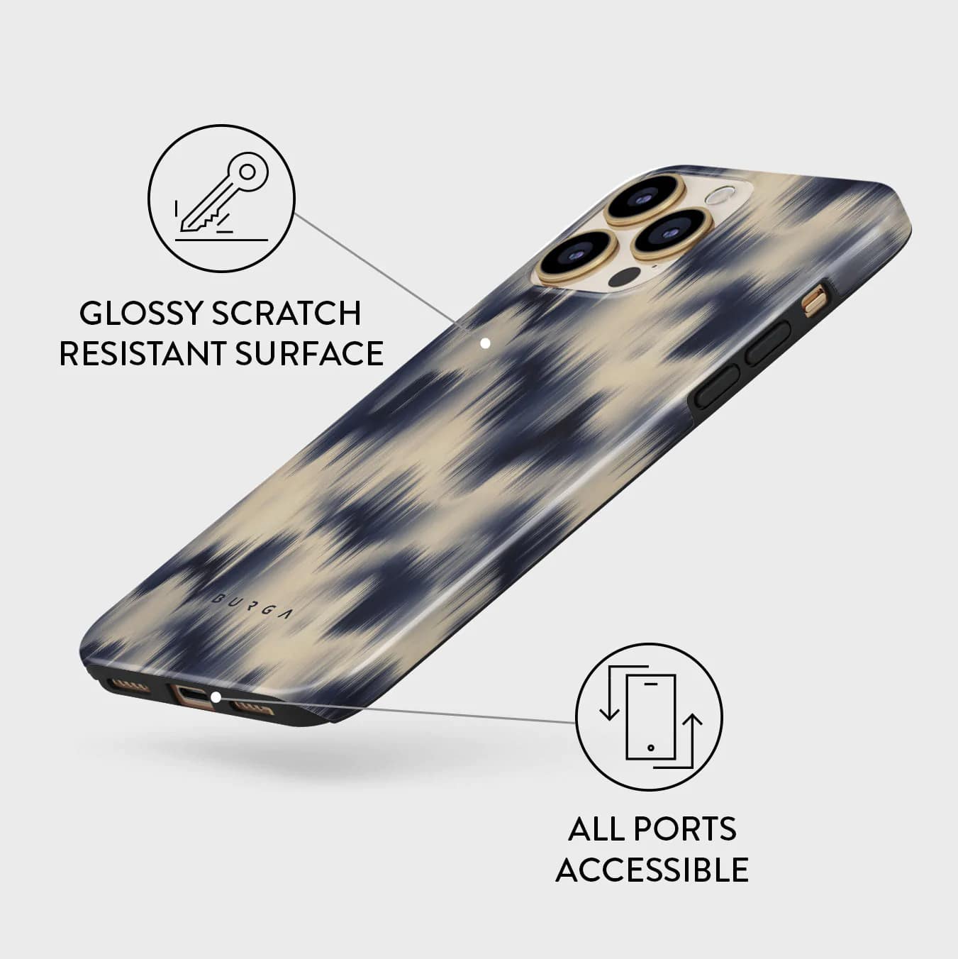 Burga iPhone 13 Pro Max Fashion Tough Σκληρή Θήκη - Avalanche