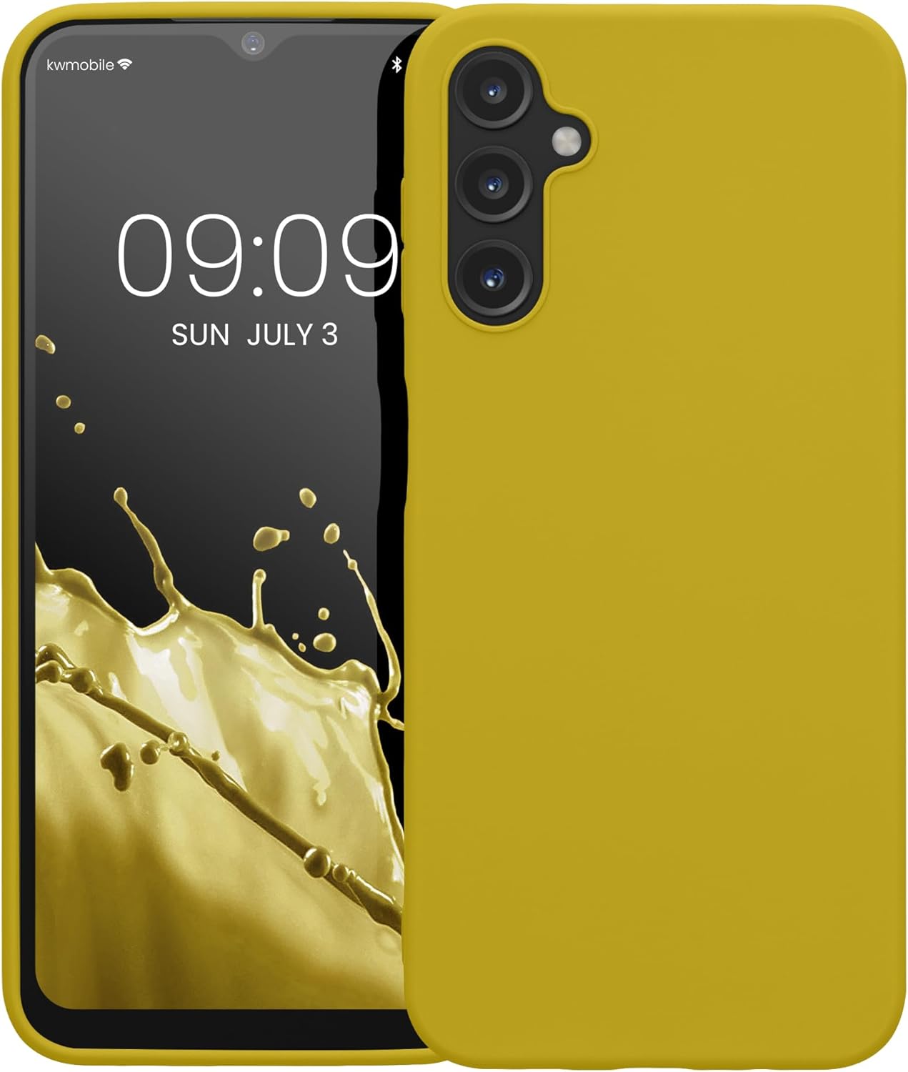 KW Samsung Galaxy A14 5G Θήκη Σιλικόνης TPU - Bright Yellow