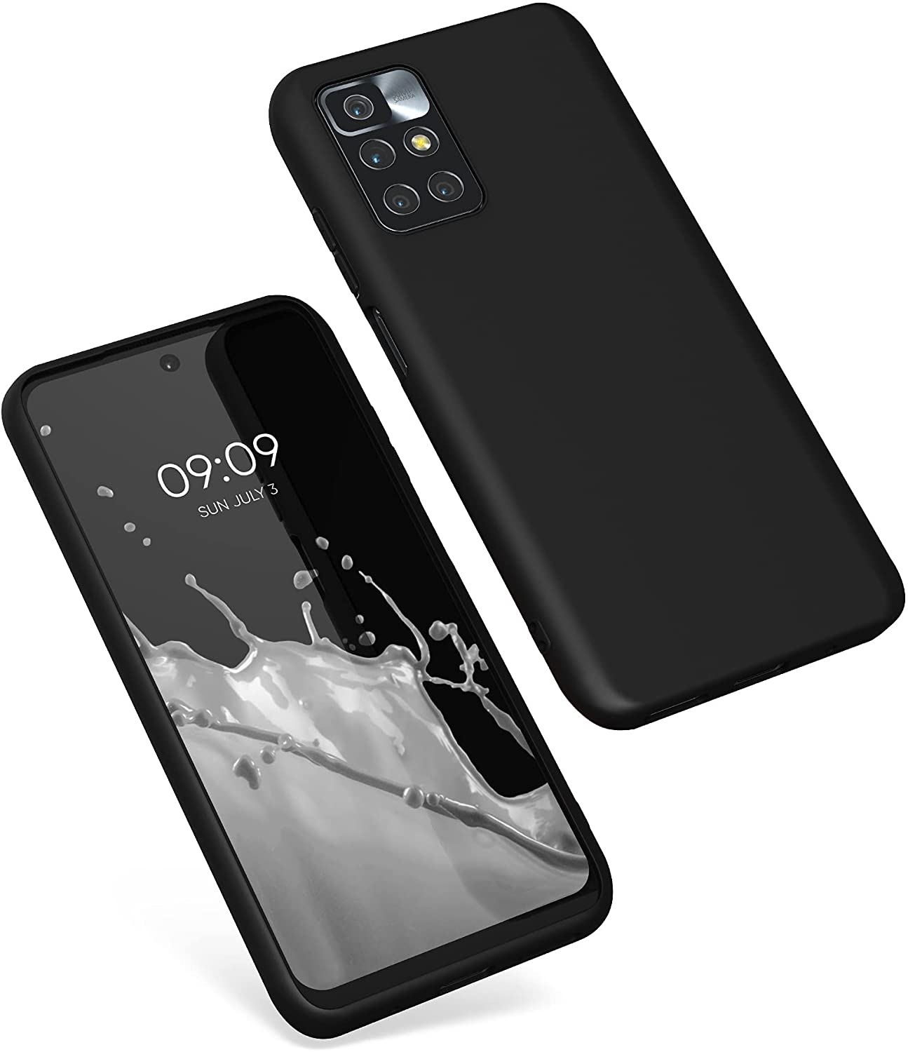 KW Xiaomi Redmi 10 Θήκη Σιλικόνης TPU - Matte Black - 56147.47