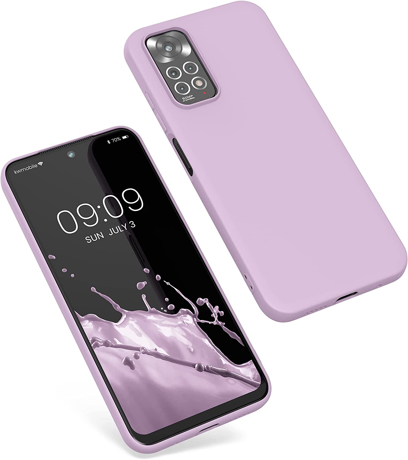 KW Xiaomi Redmi Note 11 / Redmi Note 11S Θήκη Σιλικόνης TPU - Mauve - 57368.140