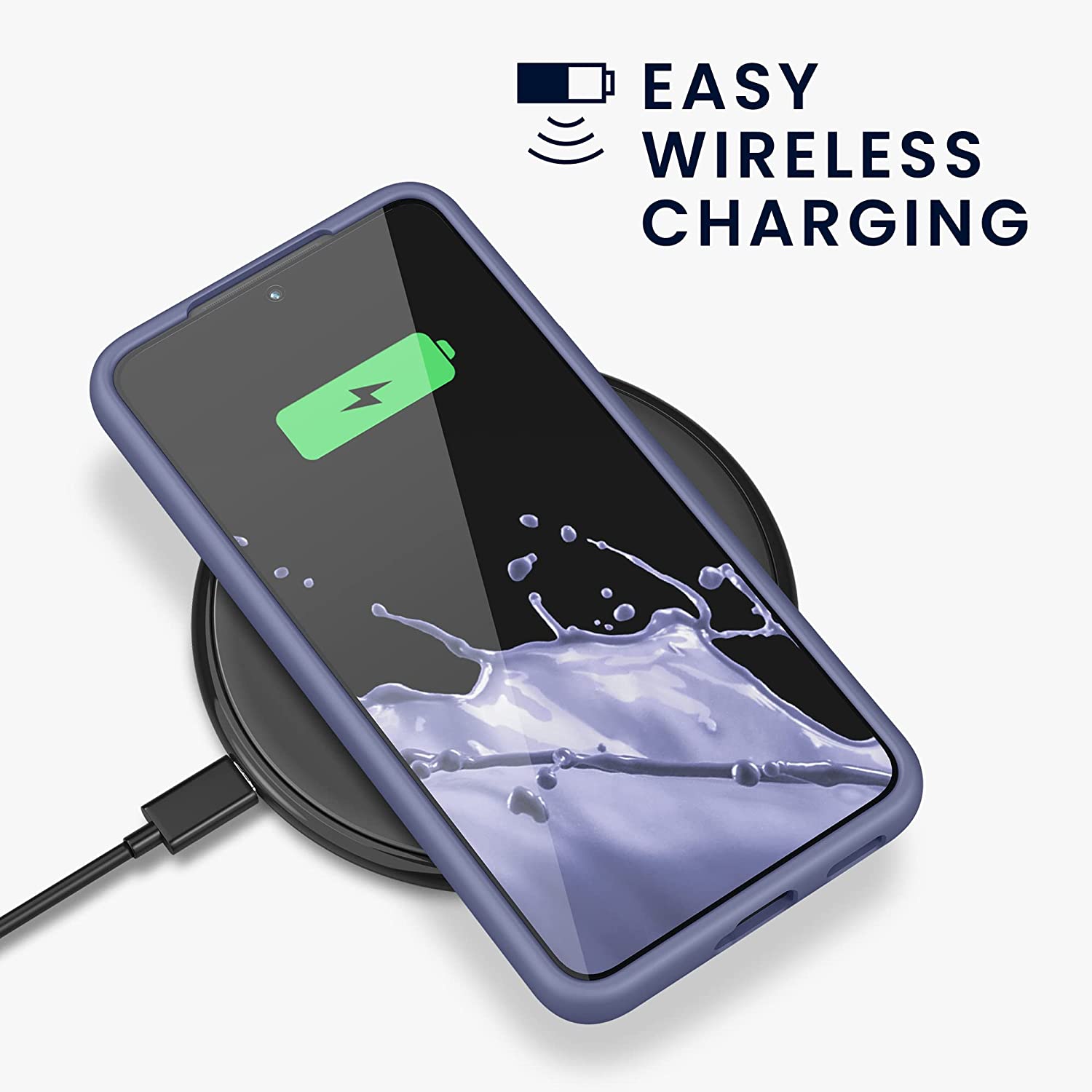 KW Samsung Galaxy S22 Θήκη Σιλικόνης Rubberized TPU - Lavender Grey Matte - 56756.136