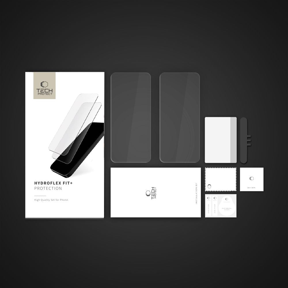 Tech-Protect Xiaomi Redmi Note 14 Pro 5G / 14 Pro+ 5G / Poco X7 - Hydroflex Fit+ Προστατευτική Μεμβράνη Οθόνης - 2 Τεμάχια - Διάφανο