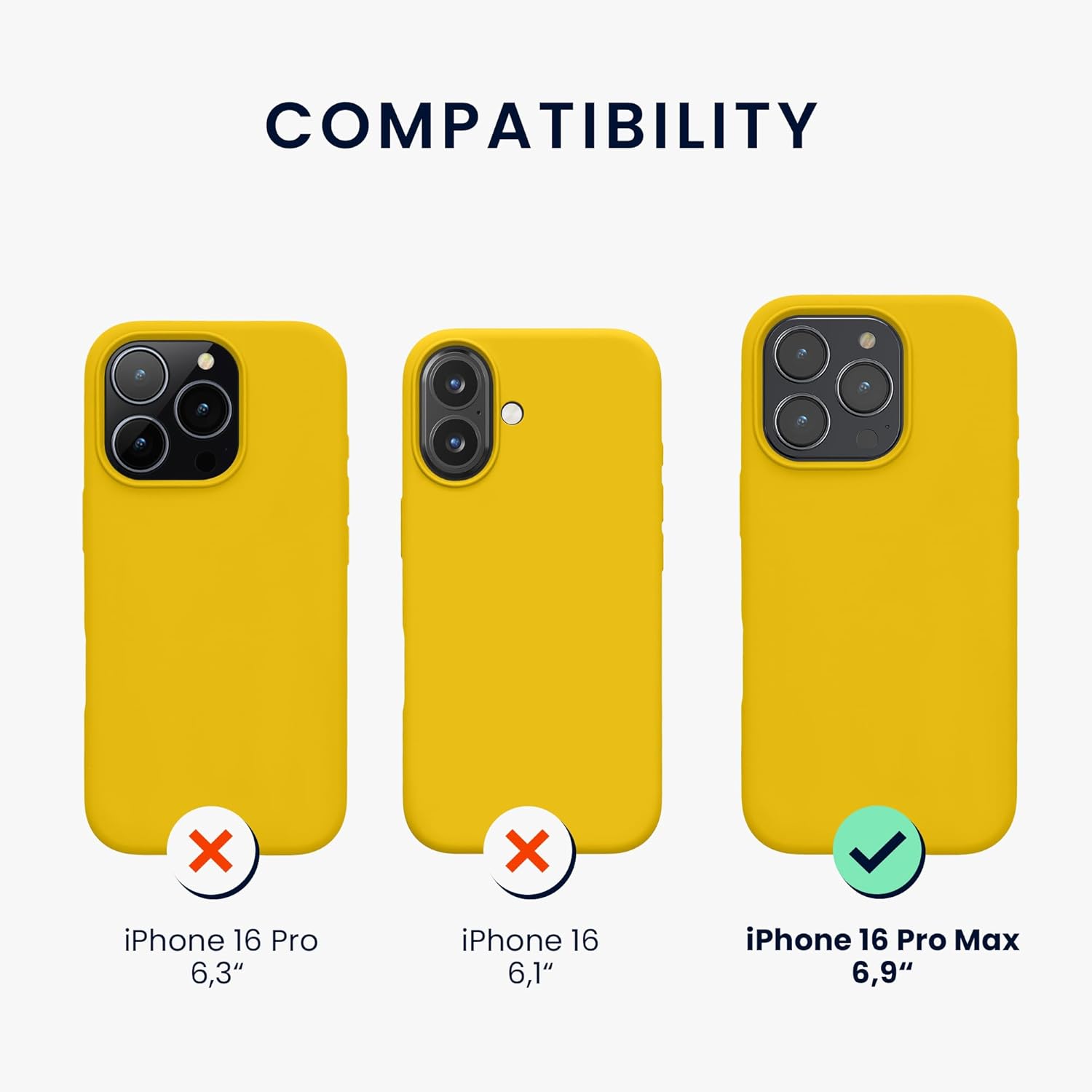 KW iPhone 16 Pro Max Θήκη Σιλικόνης Rubberized TPU - Radiant Yellow