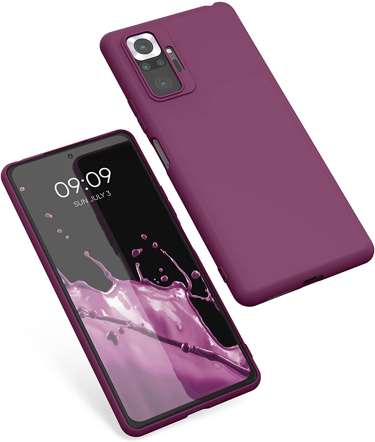 KW Xiaomi Redmi Note 10 Pro Θήκη Σιλικόνης TPU - Magenta Purple - 54551.197