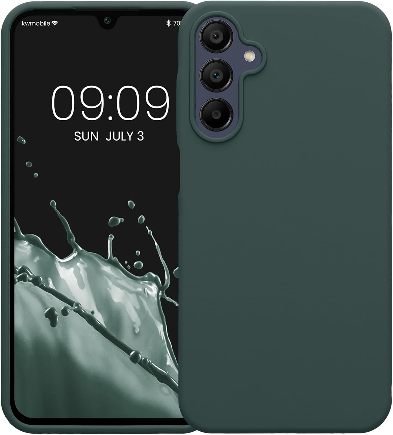 KW Samsung Galaxy A15 4G / A15 5G Θήκη Σιλικόνης Rubberized TPU - Teal