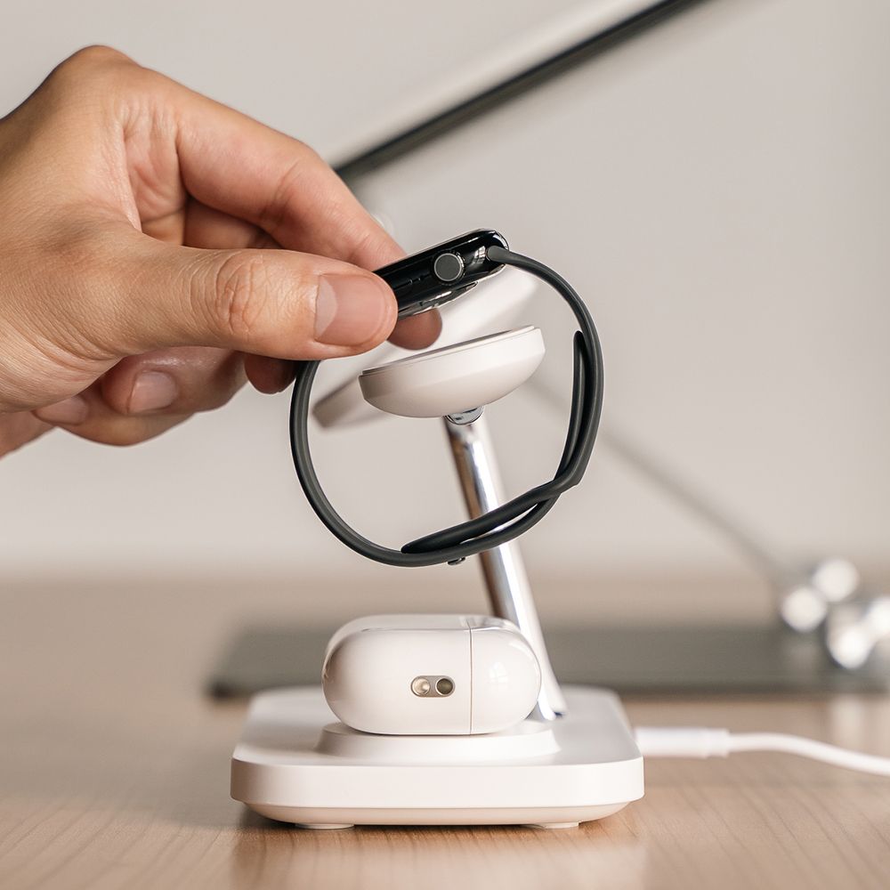 Ringke 3in1 QI2 Ασύρματος Μαγνητικός Φορτιστής MagSafe 15W - White