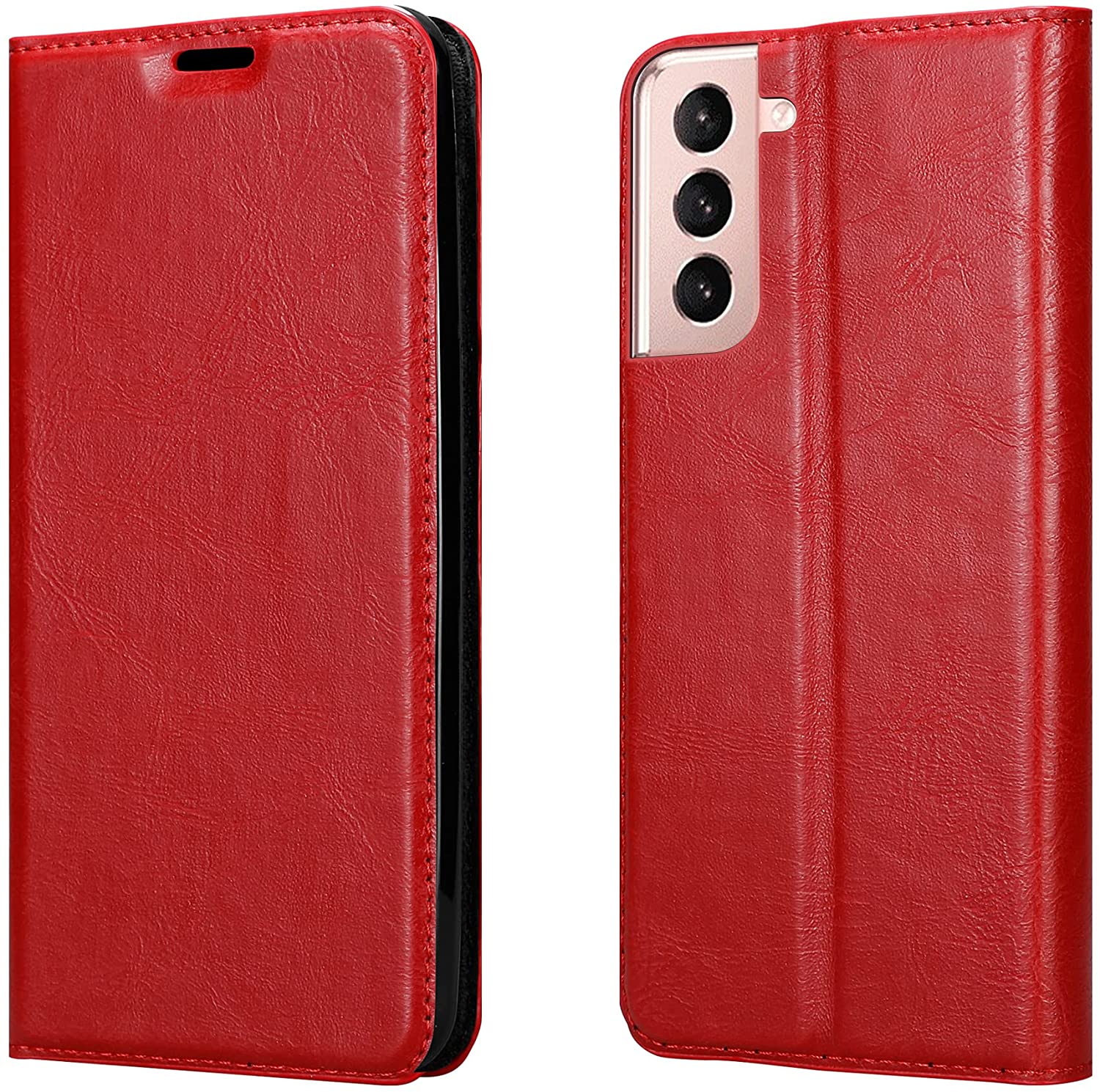 Cadorabo Samsung Galaxy S21 Plus Θήκη Βιβλίο Stand - Red