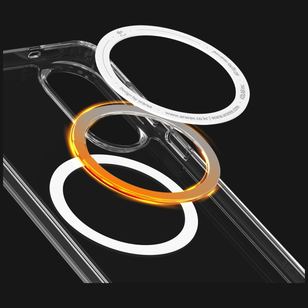 Araree Samsung Galaxy S25 Edge Duple M Σκληρή Θήκη με Πλαίσιο Σιλικόνης και MagSafe - Διάφανη Ματ