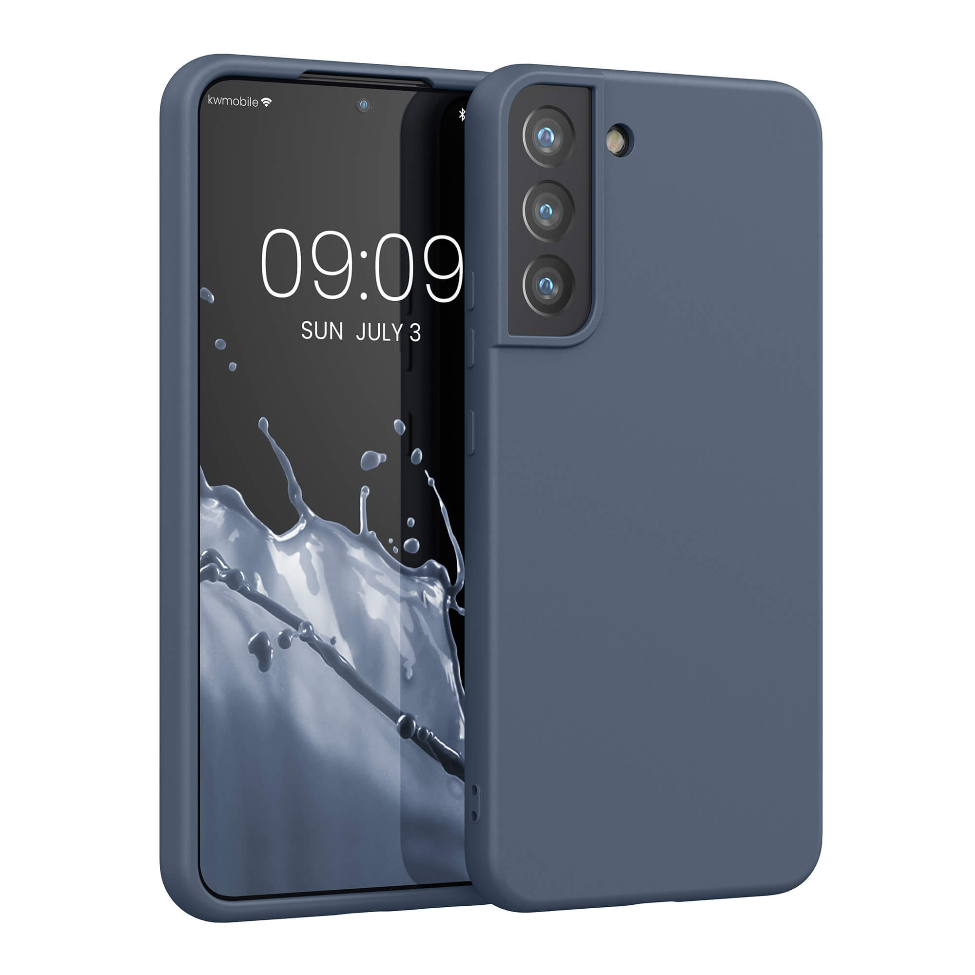 KW Samsung Galaxy S22 Θήκη Σιλικόνης Rubberized TPU - Slate Gray - 57568.202