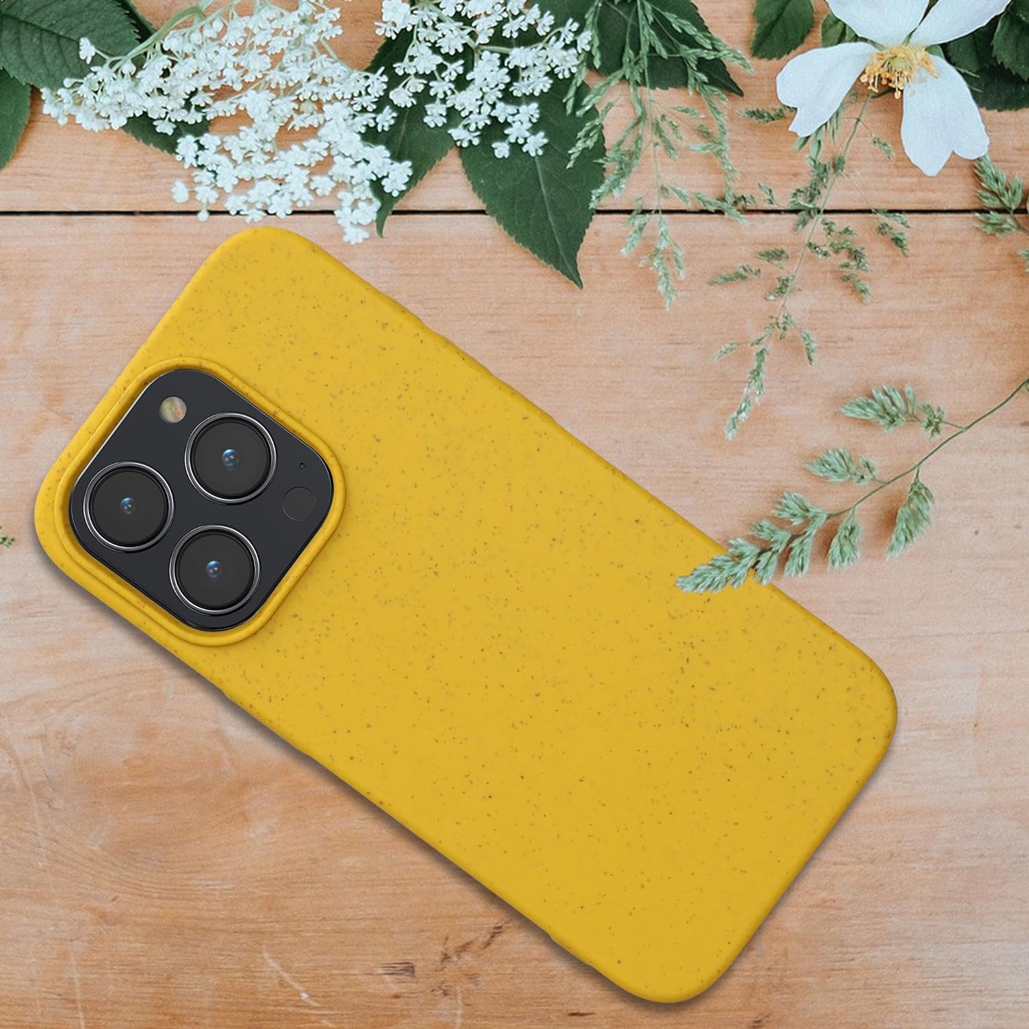 Kalibri iPhone 15 Pro Θήκη Σιλικόνης TPU με Ανακυκλώσιμο και Βιοδιασπώμενο Υλικό - Yellow