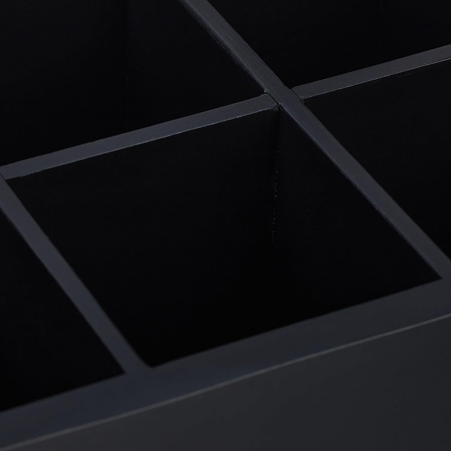 Relaxdays Κουτί Αποθήκευσης για Φακελάκια Τσάι με 8 Διαμερίσματα - Black - 4052025475109